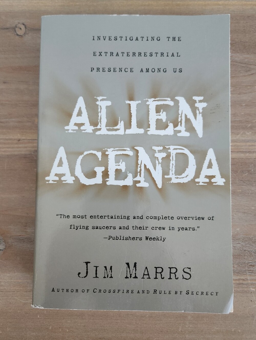 Alien Agenda Jim Marrs UFO Extraterrestrial Paperback 2000 Paranormal UAP Novel
